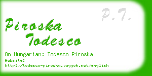 piroska todesco business card